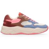 Scotch&Soda - Celest - Dames Sneaker - Blauw Multi - Suède/Iimitatieleer/Mesh