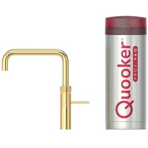 Quooker Fusion square goud met Pro3 reservoir