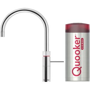 Quooker COMBI Fusion Round CHROOM inbouw kokend water kraan chroom zuinig energieklasse A | .