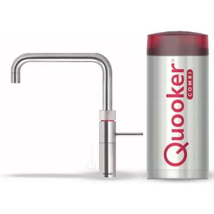 Quooker Fusion square met COMBI+ boiler 3-in-1 kraan RVS