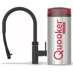 Quooker Flex Kokendwaterkraan - C uitloop - COMBI+ Reservoir - Zwart