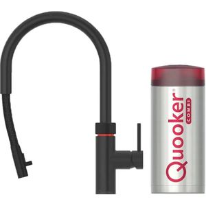 Quooker Flex Kokendwaterkraan - C uitloop - COMBI+ Reservoir - Zwart