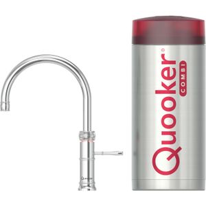 Quooker Classic Fusion Round met COMBI+ boiler 3-in-1 kokend water kraan chroom