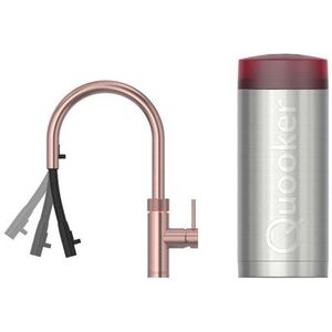 Quooker Flex round rose koper met Combi reservoir