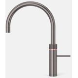 Quooker - Fusion Round - Keukenkraan - Gun Metal - Gecombineerd Kokend Water en Warm Water