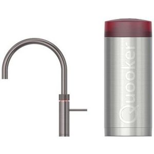 Quooker COMBI+ Fusion Round GUNMETAL inbouw kokend water kraan gunmetal zuinig energieklasse A | .