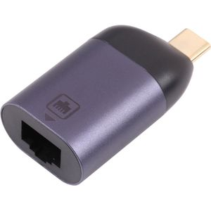 USB-C naar Ethernet RJ45 Gigabit (LAN) netwerkadapter - internet connector - Grijs - Provium