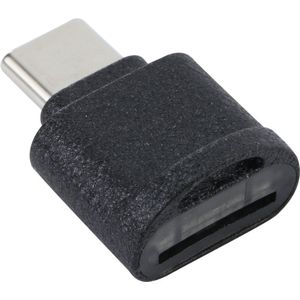 Provium - USB-C Kaartlezer - Zwart - Voor SD en Micro-SD/TF