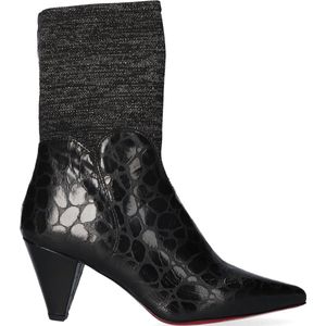 Jan Jansen Camille Dames Laarsjes Nero - Zwart - Leer - JJLIS20022.02