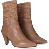 Jan Jansen Camille Dames Laarsjes Beige - Beige - Leer - JJLIS20022.