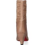 Jan Jansen Camille Dames Laarsjes Beige - Beige - Leer - JJLIS20022.