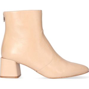 Lilian  Enkellaarsjes Dames  Beige  Leer