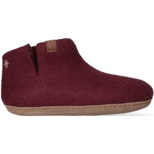 Tofvel Pantoffels Unisex Mula Bordeaux Wolvilt