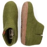 Tofvel Mula Wolvilt Sloffen Olive Green