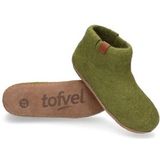 Tofvel Mula Wolvilt Sloffen Olive Green