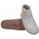 Tofvel - Luna - Pantoffel - Marbled Light Grey - 100% Wolvilt
