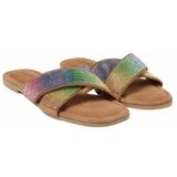 Lazamani - 33730 - Slipper - Multi - Leer en Suède - Comfortabel en Luxe