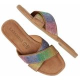 Lazamani - 33730 - Slipper - Multi - Leer en Suède - Comfortabel en Luxe