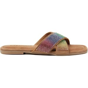 Lazamani - 33730 - Slipper - Multi - Leer en Suède - Comfortabel en Luxe