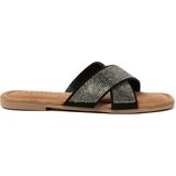Lazamani - Lexi Suede Dames Slippers Pewter