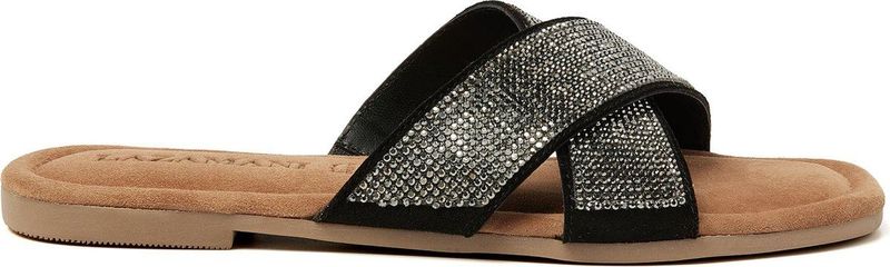 Lazamani - Lexi Suede Dames Slippers Pewter