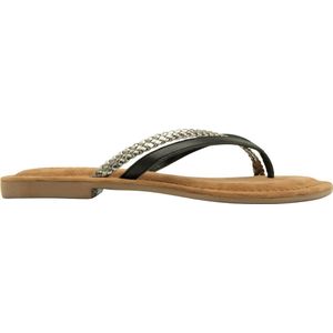 Lazamani - 33.759 - Slipper - Pewter - Leer