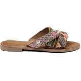 Lazamani Charlie Dames Slippers Tan