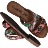 Lazamani Charlie Dames Slippers Tan