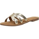Lazamani - Nina - Leren Slippers - Goud