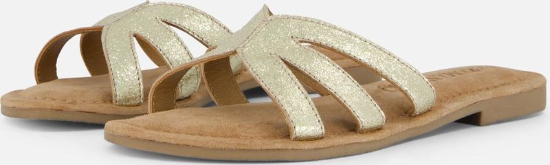 Lazamani - Nina - Leren Slippers - Goud