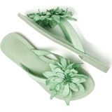 Lazamani - Daisy Leren Dames Slippers Green