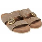 Lazamani - 75862 - Slippers - Stone - Suede