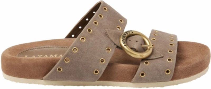 Lazamani - 75862 - Slippers - Stone - Suede