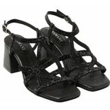 Lazamani - 85.566 - Sandalettes - Zwart - Leer