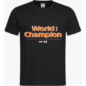 World Champion Race Circuit T-shirt - Zwart - Maat M - Unisex
