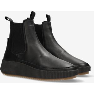Shabbies Amsterdam Women SHS1481 Midtop Sneaker Nappa Leather Black-Schoenmaat 41