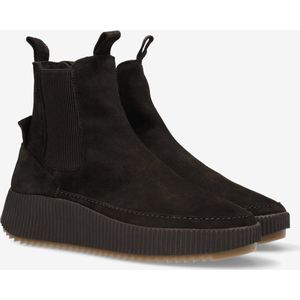 Shabbies Amsterdam Women SHS1481 Midtop Sneaker Suede Dark Brown-Schoenmaat 39