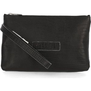 Shabbies Amsterdam Clutch No Waste Leather Zwart - Maat L