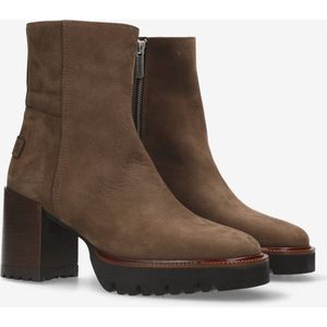 Shabbies Amsterdam Zac Ankle Boot Enkellaarzen Dames, Donkerbruin