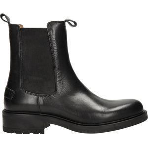 Shabbies Amsterdam - Chelsea Enkellaars Dean - Zwart - 100% Leder