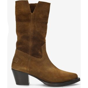 Shabbies Amsterdam Women Lure Mid Boot Warm Brown-Schoenmaat 38