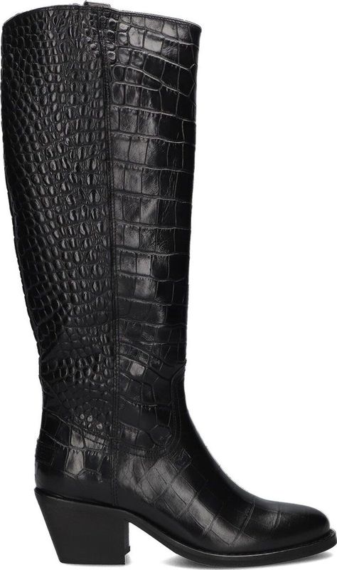 Shabbies Amsterdam Dames JUUL mid boot enkel, zwart, 4 UK, Zwart