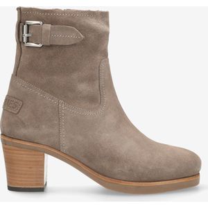 Shabbies Amsterdam - Lieve Bika - Enkellaars - Taupe - Dames Laarzen