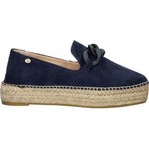 Fred de la Bretoniere dames espadrille - Blauw - Maat 38