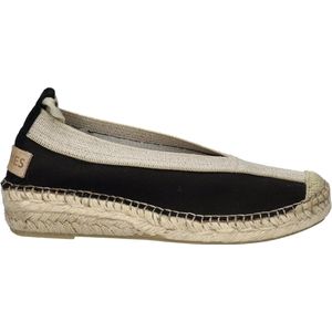 Shabbies Amsterdam Espadrille Palma Kimono Canvas Zwart