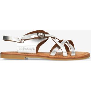 Shabbies Amsterdam Angle leren sandalen zilver