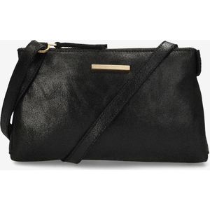 Fred De La Bretoniere, Dames, Tassen, Zwart, Maat: ONE Size Leer,