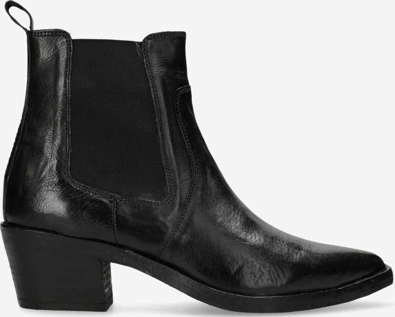 Shabbies Amsterdam - Wiep - Chelsea Boots - Zwart - Leer