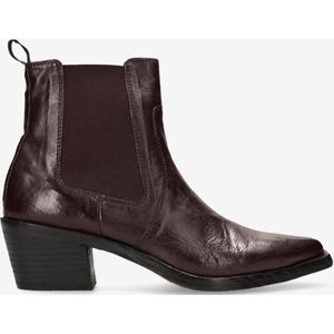 Shabbies Amsterdam - Wiep - Enkellaars - Donkerbruin - Leer