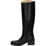 Shabbies Amsterdam - Lakey Ride - Dames Hoge Laars - Zwart - Leer